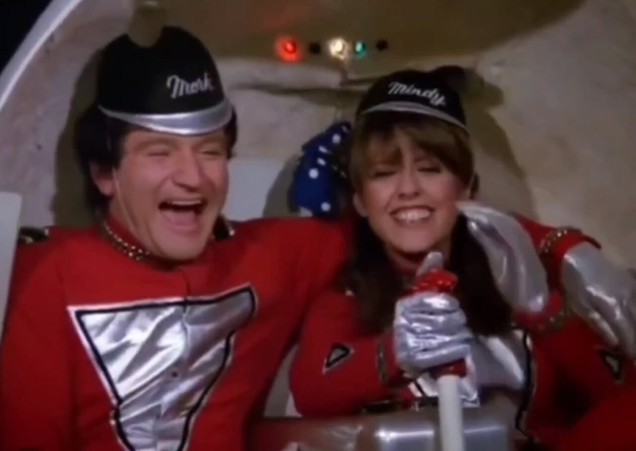 Mork and Mindy im Kostüm