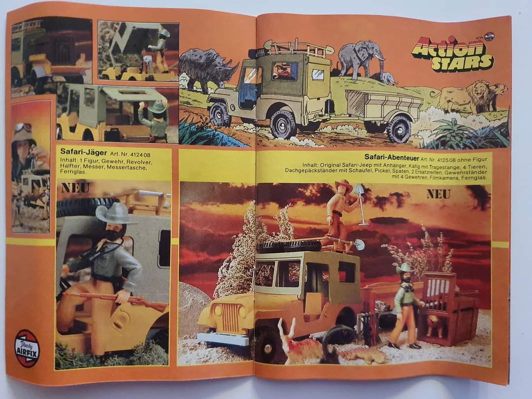 Airfix Action-Stars Katalog 70er Plasty Action Figuren Spielzeug