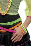 80er Jahre Neon-Modeschmuck und Accessoires