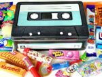 Geschenkdose "Kassette" mit 1 kg Retro-Süßigkeiten