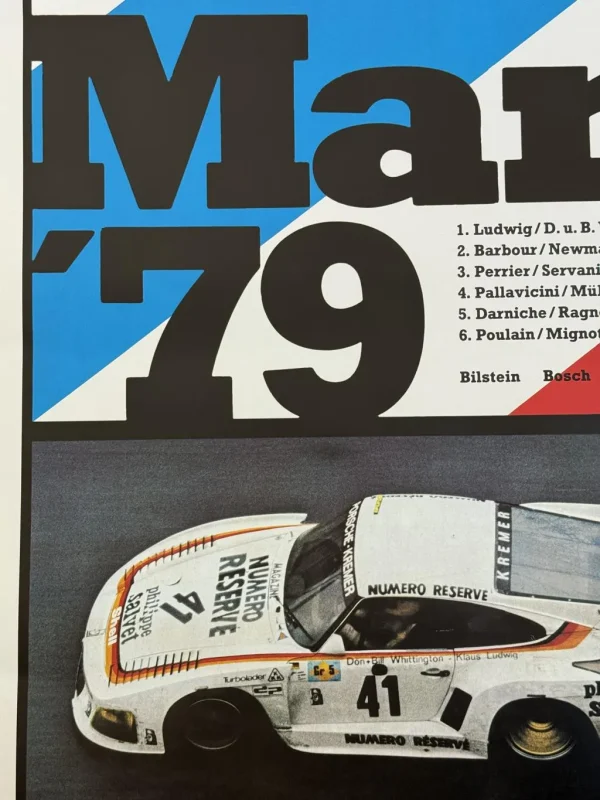 Porsche 935 - 24h Le Mans 1979 Kunstdruck Poster – Bild 3