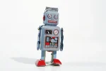 Touly Blechroboter Retro-Blechspielzeug