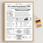 40. Geburtstag 1985 - Nostalgie Geburtstagskarte-Plakat-Zeitung