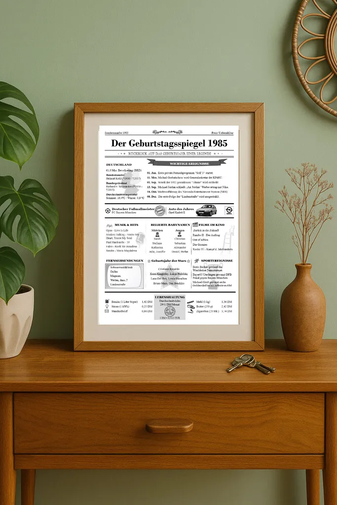 40. Geburtstag 1985 - Nostalgie Geburtstagskarte-Plakat-Zeitung – Bild 2