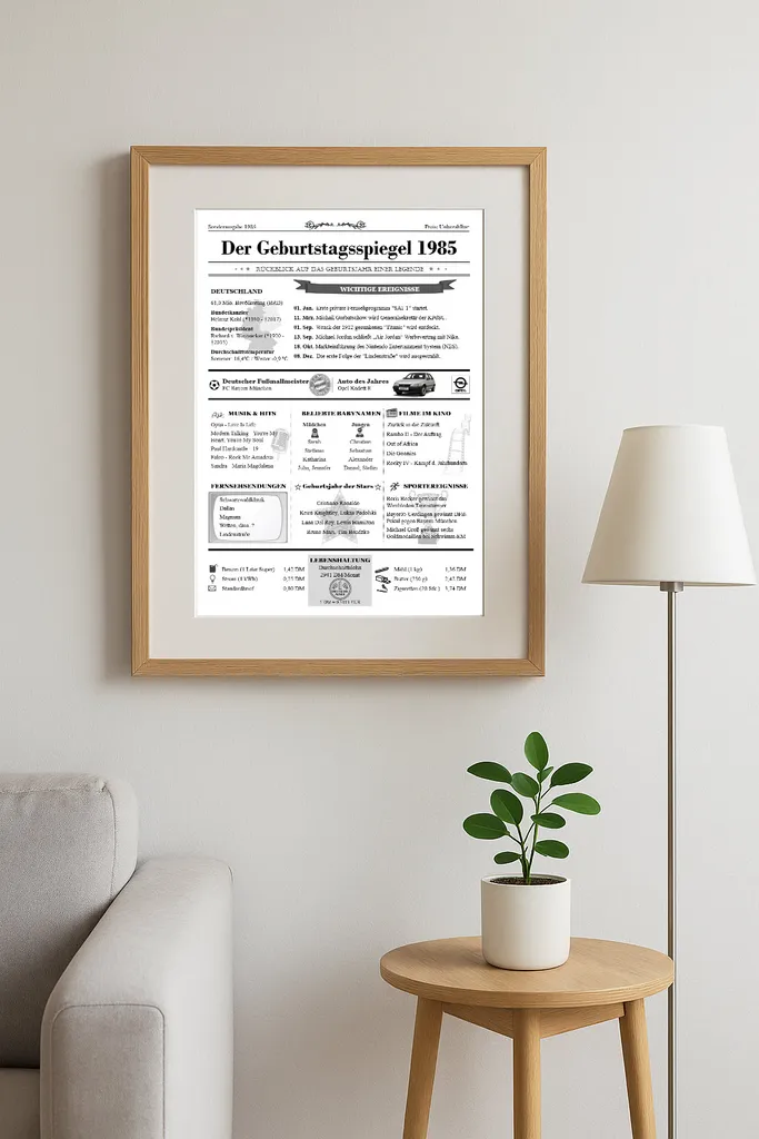 40. Geburtstag 1985 - Nostalgie Geburtstagskarte-Plakat-Zeitung – Bild 4