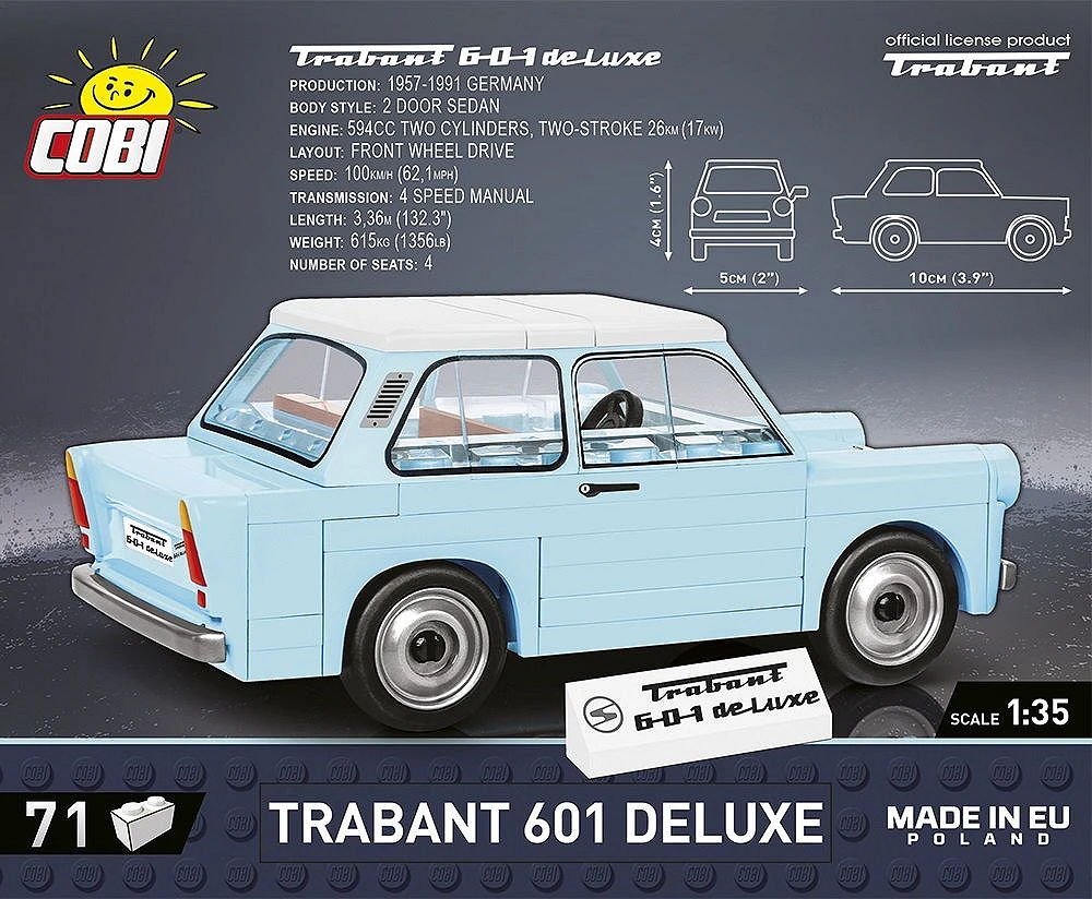 Cobi Trabant 601 Deluxe Modell Trabi – Bild 4