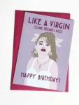 Geburtstagskarte - Retro Karte - Madonna "Like a Virgin"
