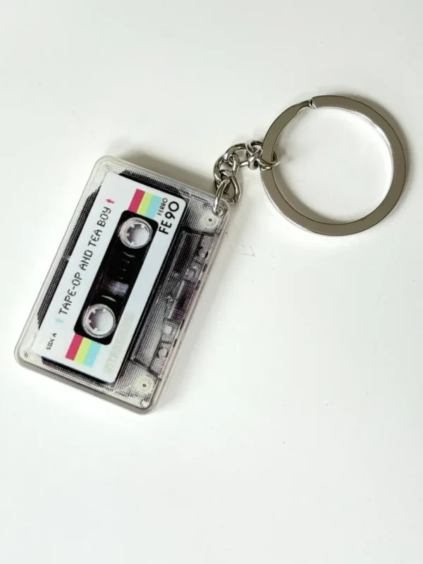 Mini Acryl Kassetten Schlüsselanhänger