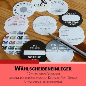Verschiedene Wählscheiben