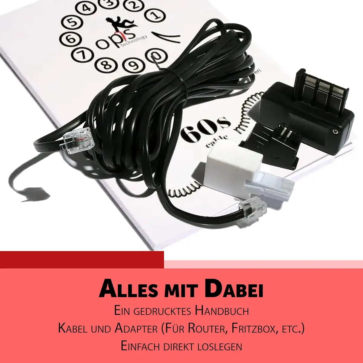 Retro-Wählscheibentelefon Zubehör