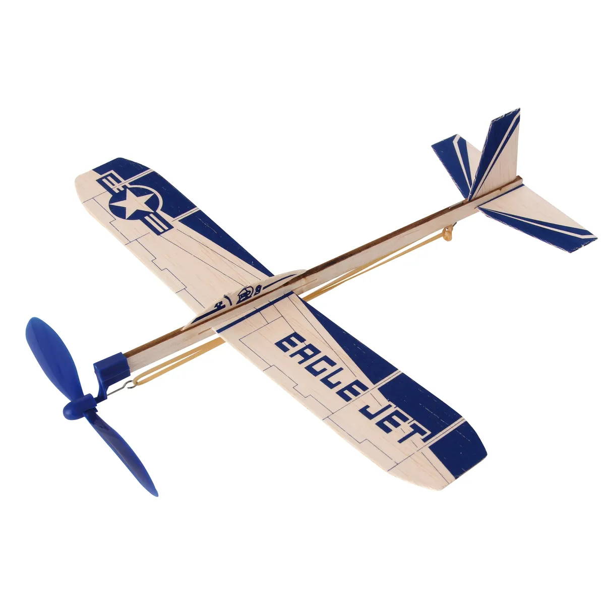 Eagel Jet - Wurfflieger aus Balsaholz mit Propeller