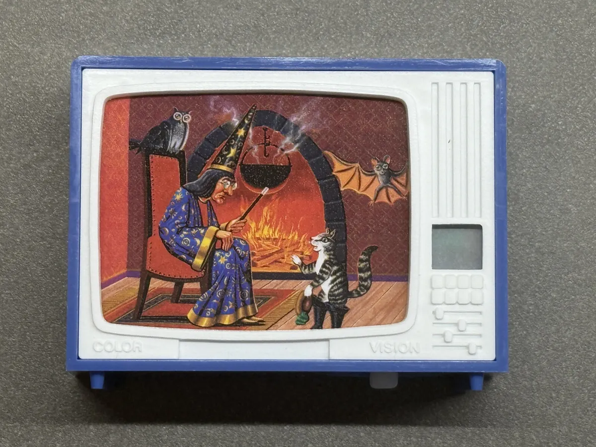 Gucki Fernseher Bildbetrachter mit gestiefelte Kater-Bildern