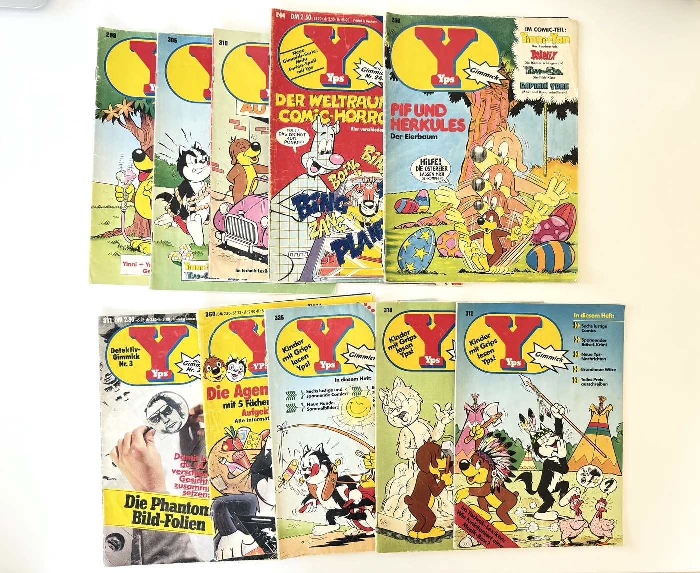 gebrauchte Yps-Hefte ohne Gimmick